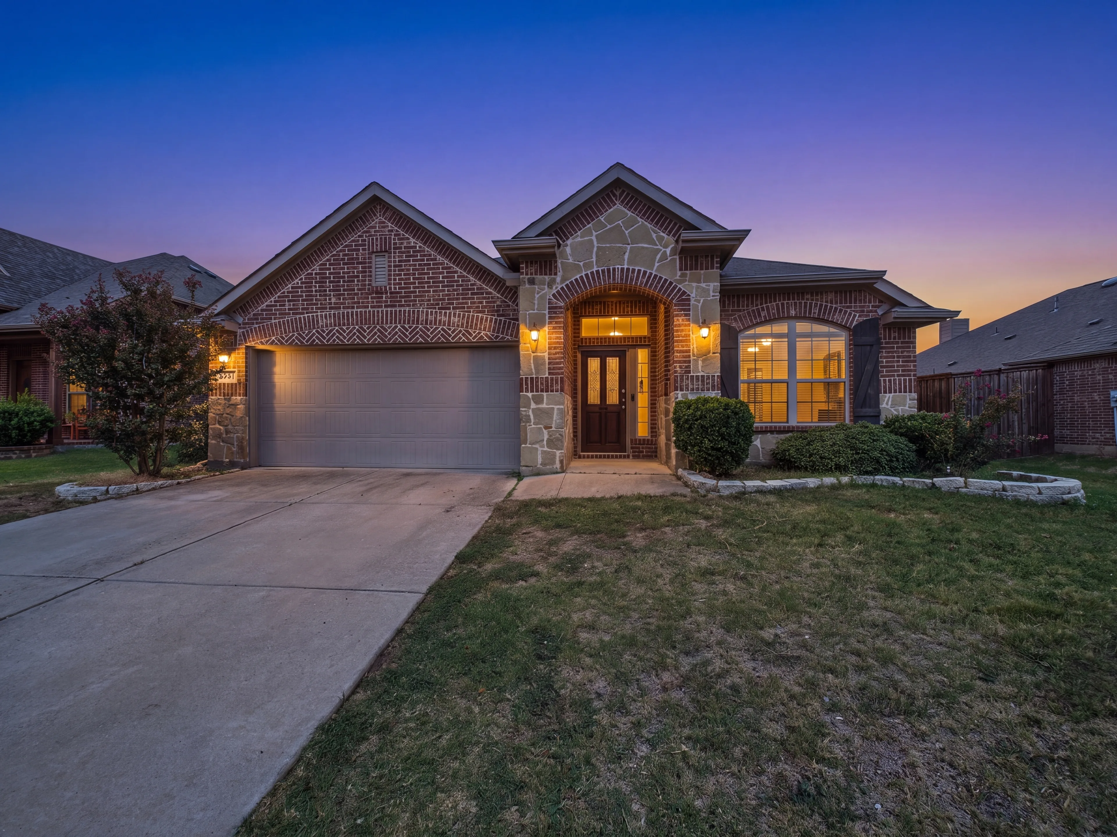 1341 Palenstine Drive, Prosper at twilight